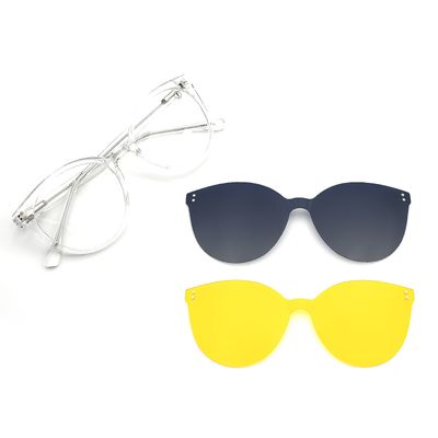 Armação Para Óculos de Grau Feminino Chilli Beans Night Vision Multi Polarizado Transparente